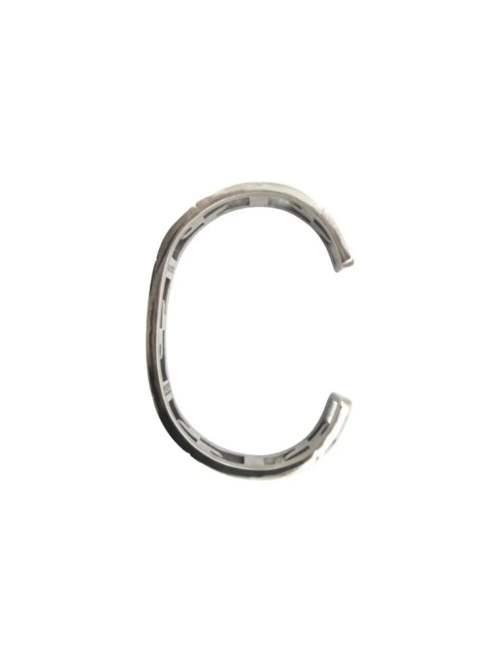 Gucci Vintage Bangle Logo Bracelet Silver